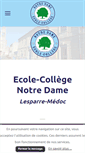 Mobile Screenshot of ecole-notredame.org